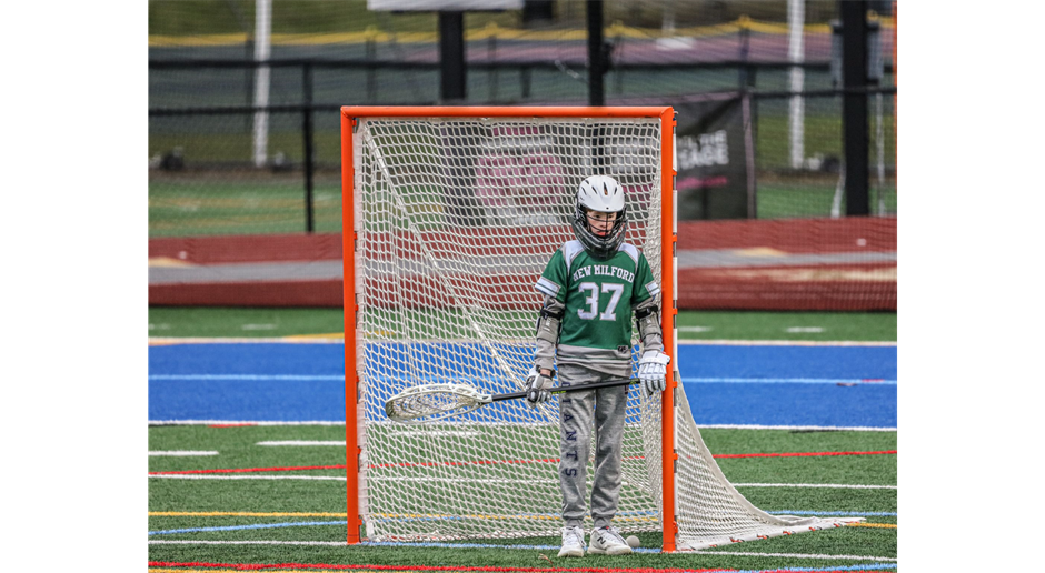 Wheeler tending goal v Brookfield